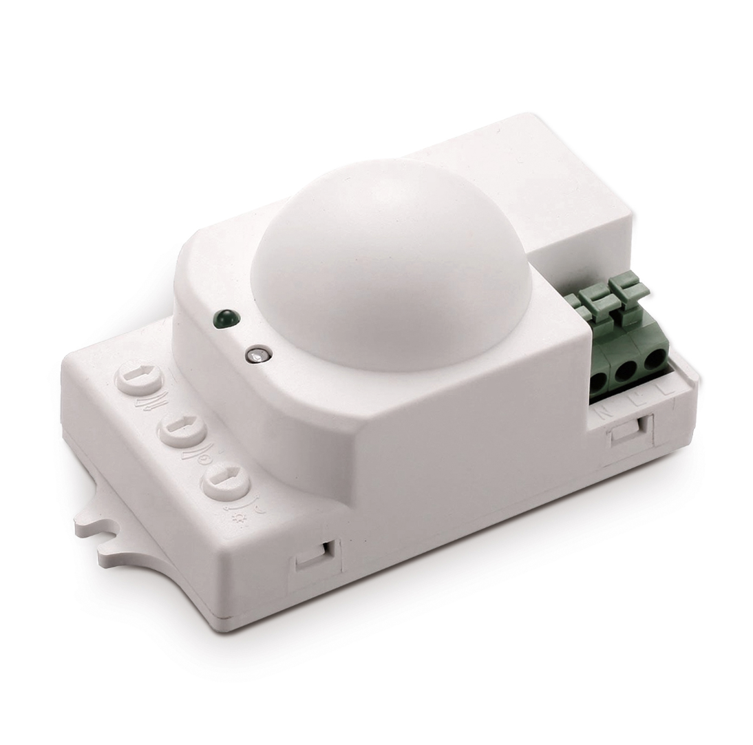 Regelbare 230v PIR bewegingssensor voor LED - wit - LX701