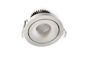 LED inbouwspot - kantelbaar - 10W 3000k warm wit - 1804WIT10WINBOUW
