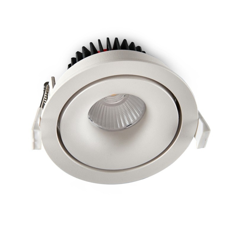 LED inbouwspot - kantelbaar - 10W 3000k warm wit - 1804WIT10WINBOUW