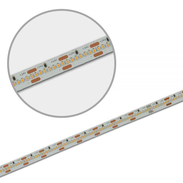 PRO LED strip extreem warm wit 15W 1500LM 240LED p/m 24VDC IP20 2500k CRI92 - 5 meter