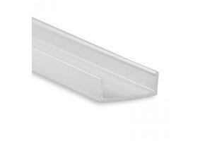 Plat montageprofiel voor LED strip profielen - 10 centimeter - PLATMONTAGEPROFIEL10.1