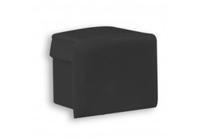 06ZWART eindkapje zonder kabeldoorvoer