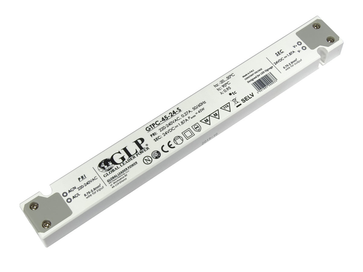LED driver 30 watt 24 volt 1,25 Ampère - IP20 - compact - GLP