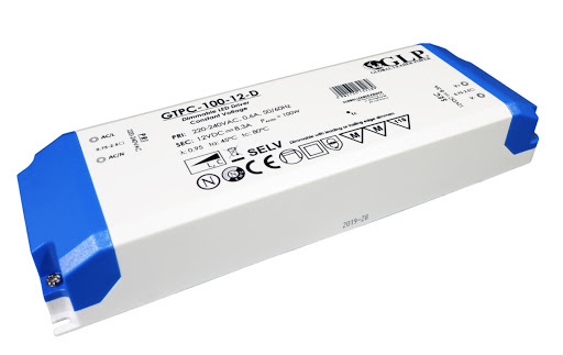 Fase afsnijding Dimbare LED voeding 100 watt 12 volt 8,30 ampere - IP20 FTPC100V12-D