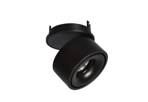 Opbouwspot kantelbaar zwart Ø 78 x 82mm - 8 watt - 3000K - 1908ZWART OSLO 8W