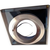 Kantelbare luxe LED spot behuizing - OH51 transparant zwart met zilver