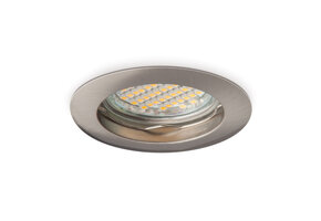 Vaste ronde LED spot behuizing - OH22 RVS / Chrome