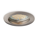 Vaste ronde LED spot behuizing - OH22 RVS / Chrome