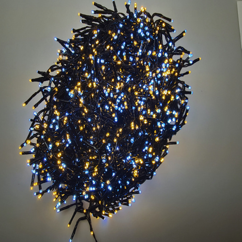 Cluster Kerstverlichting - warm wit & wit in 1 - 14,5 meter – 2016 LED