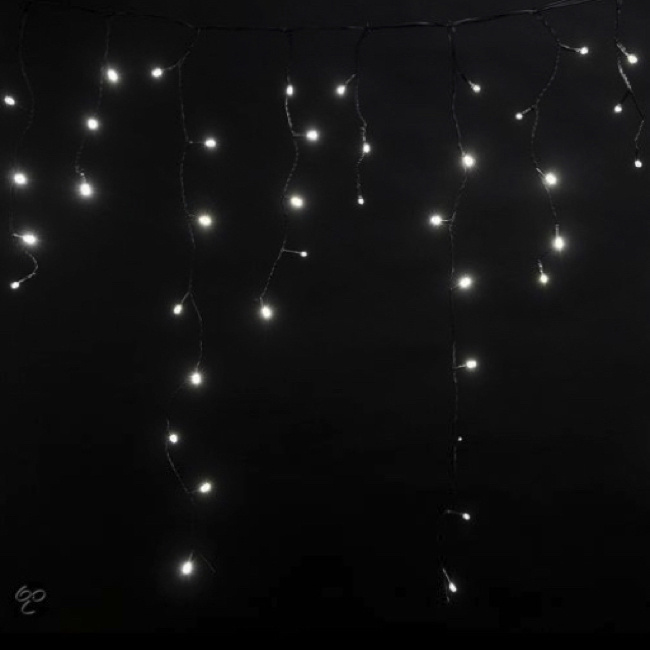 10 meter IJspegel kerstverlichting warm wit 480 LED voor binnen en buiten met 8 functies