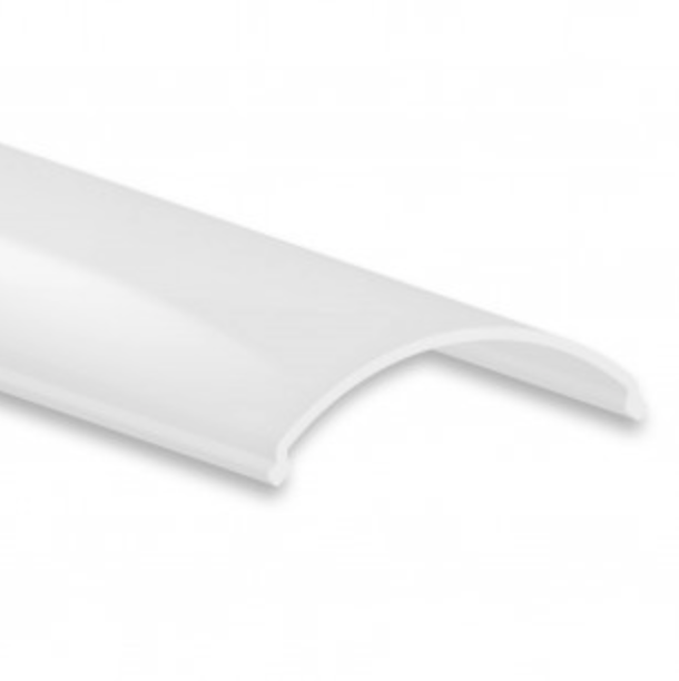 LED hoekprofiel 2 meter met half ronde afdekking 22,63mm x 8,06mm - C25ALU
