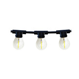 Koppelbare LED feestverlichting 20 meter lang met 20 lichtpunten E27 - prikkabel