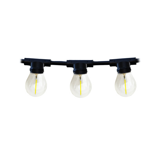 Koppelbare LED feestverlichting 20 meter lang met 20 lichtpunten E27 - prikkabel
