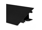 Zwart LED wandprofiel 2 meter met opaal cover 27.4 mm x 58.4 mm - VA3 ZWART
