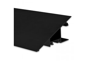 Zwart LED wandprofiel 2 meter met opaal cover 27.4 mm x 58.4 mm - VA3 ZWART
