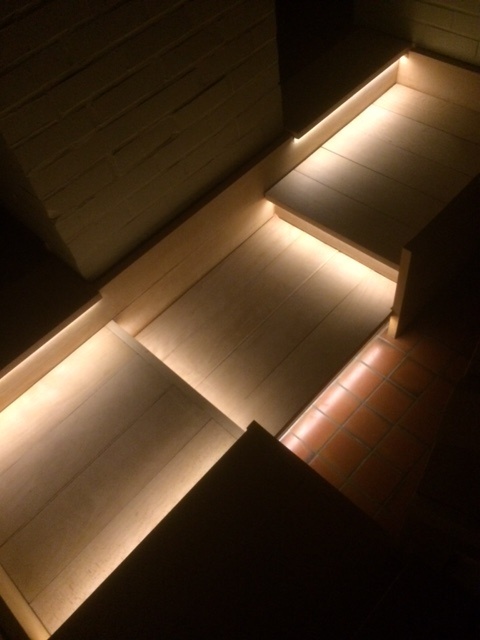 Waterdichte COB LED strip warm wit 9W 1020LM 480LED p/m 24VDC IP68 3000K - 5 meter