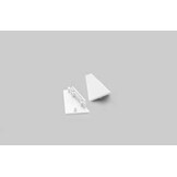 CORNER14 EE7F/TY eindkap zonder kabeldoorvoer - Wit