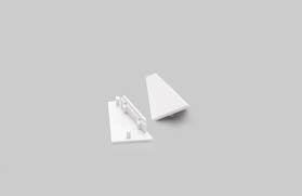 CORNER14 EE7F/TY eindkap zonder kabeldoorvoer - Wit