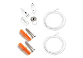 Wit Ophangsysteem voor LED strip profiel XL40WIT - Kabels voor LED strip profiel