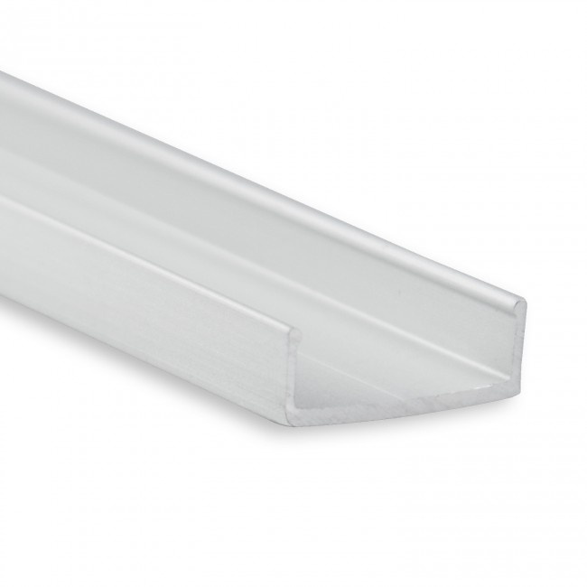 Plat montageprofiel voor UpDown01 Alu, Wit, Zwart - 10 centimeter - PLATMONTAGEPROFIEL10.1