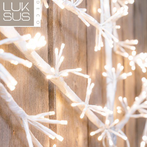 Kerstster 120 cm met 400 led lampjes warm wit - maat M