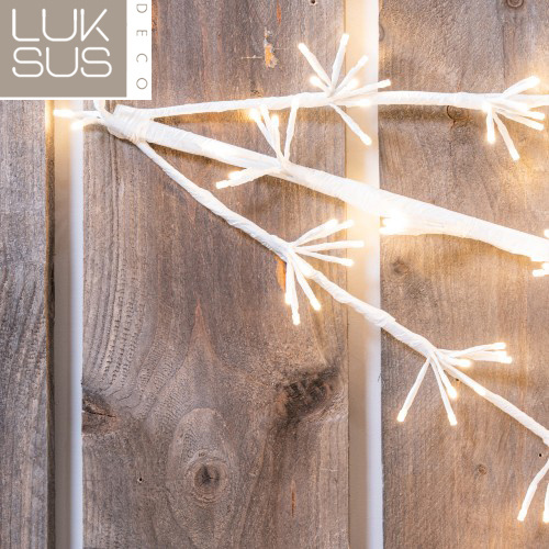 Kerstster 120 cm met 400 led lampjes warm wit - maat M