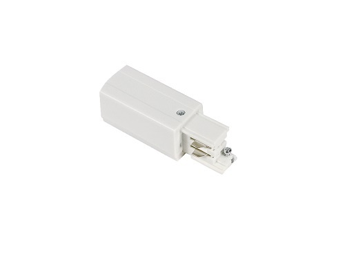 3- fase rail aansluitstuk- wit - links LG62000022W