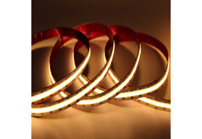 COB LED strip 12 volt 3000K warm wit 8W 1020LM 480LED p/m IP20 CRI90 - 5 meter