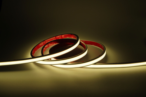 Waterdichte COB LED strip warm wit 12 volt 9W 1020LM 480LED p/m IP68 3000K - 5 meter