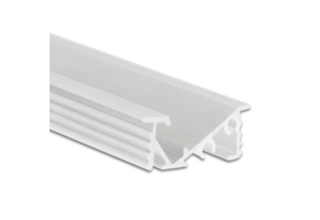 Wit Verzonken LED strip profiel voor meubels met klikcover 23 mm x 9,2mm – MP1WIT