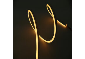 Neon Flex LED strip 24 volt 2700 kelvin extra warm wit 9,6W 1000LM 6 x 12mm IP67 – 10 meter