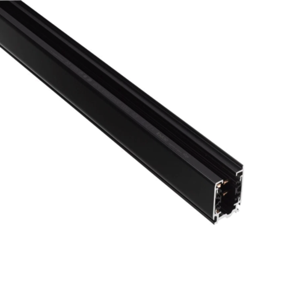 3-fase track rail - zwart - 4 meter