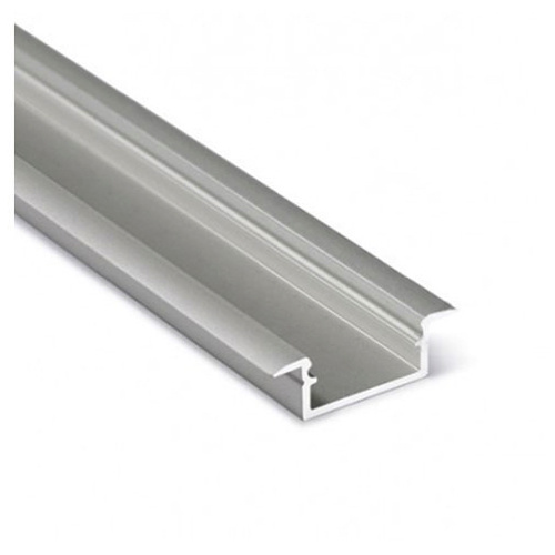 BEGTIN12 J/S LED inbouwprofiel - Geanodiseerd aluminium - afdekking naar keuze