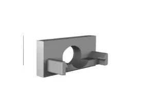 Eindkap met kabeldoorvoer - 304ALU