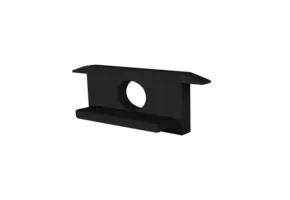 Eindkap  met kabeldoorvoer - 308ZWART