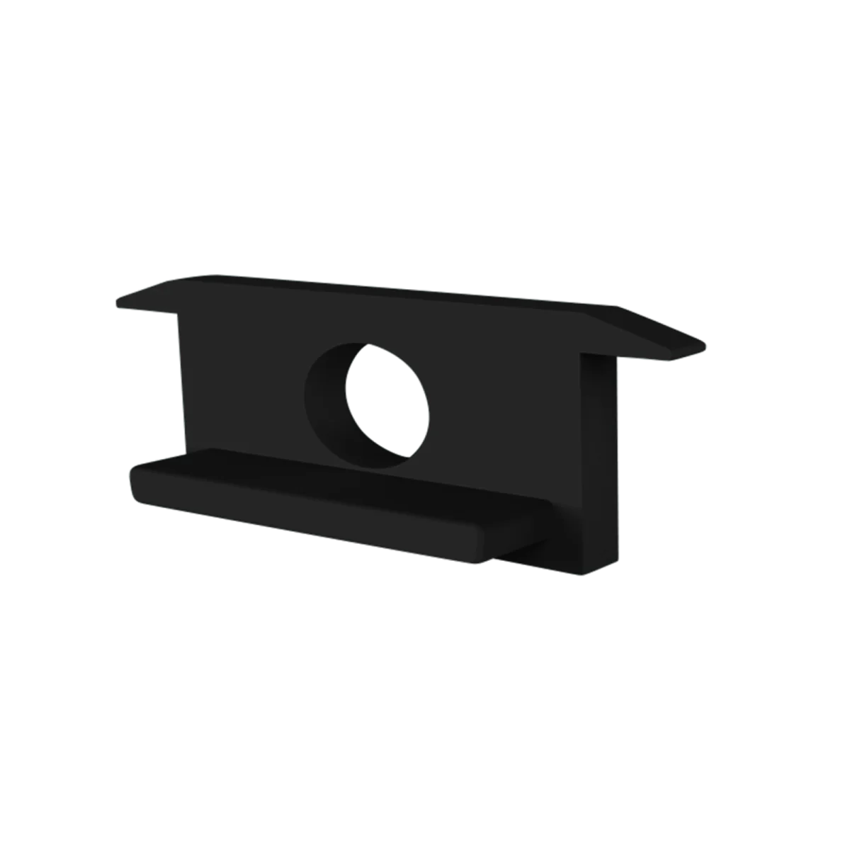 Eindkap met kabeldoorvoer - 308ZWART