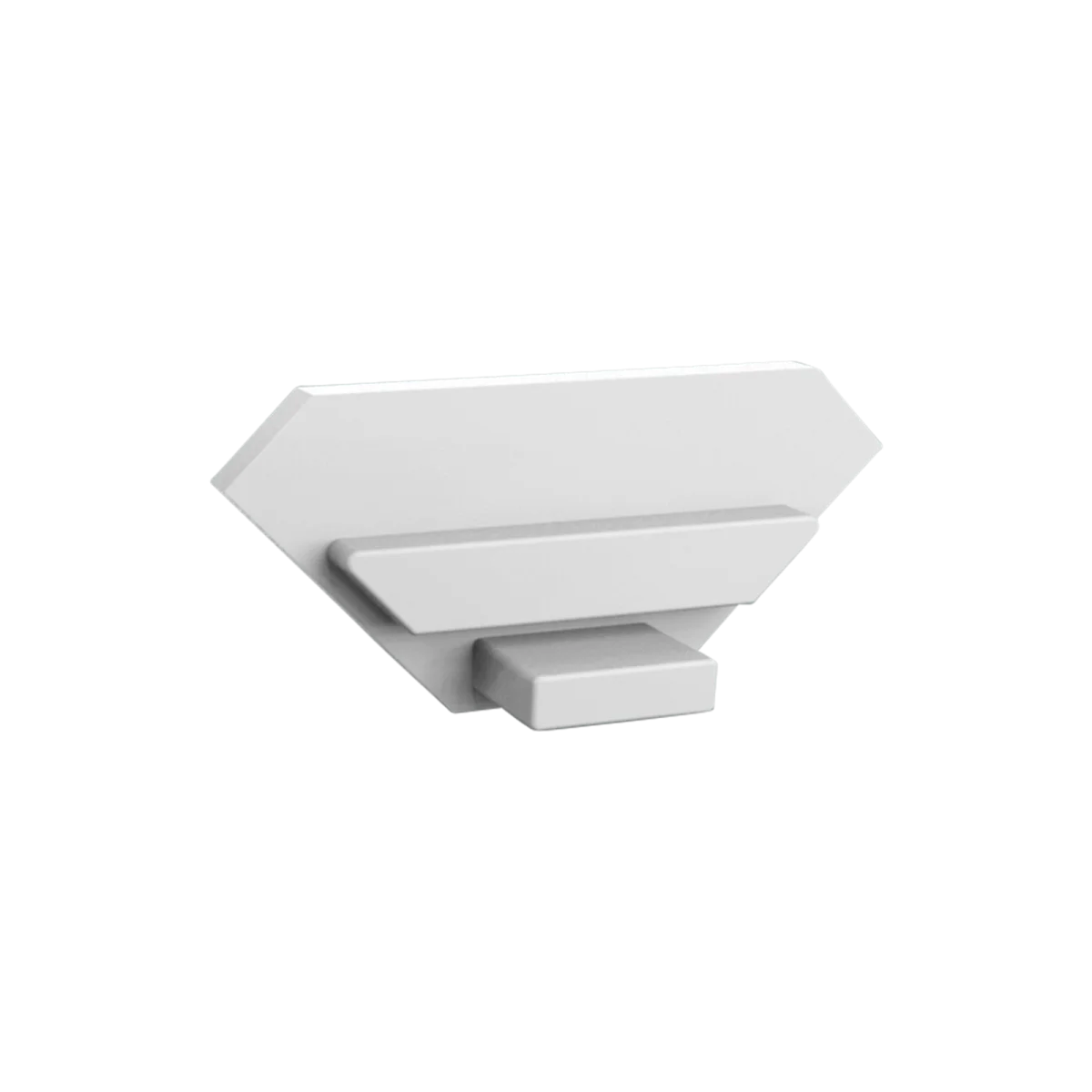 Eindkap zonder kabeldoorvoer - 323WIT