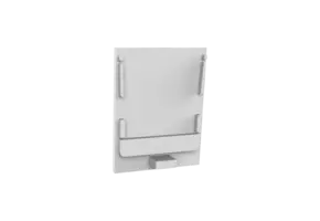 Eindkap  zonder kabeldoorvoer - XL340WIT