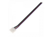 10mm RGBW / RGBWW LED strip verbindingsstuk met draad 1 zijdig - IP20