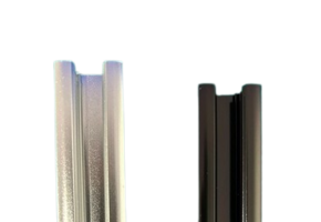 Mini inbouw LED rails vierkante vitrine trackrail - MD3 ZWART INBOUW