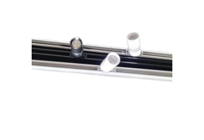 Mini LED rails ronde vitrine trackrail - MD3 ALU