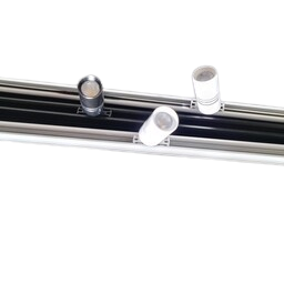 Mini LED rails ronde vitrine trackrail - MD3 ALU