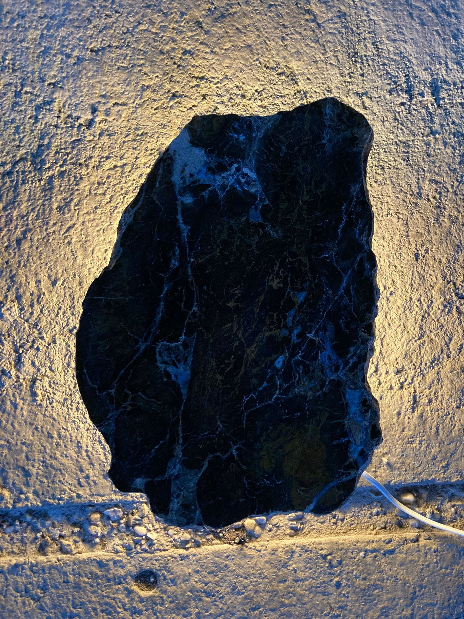 Versteend houten design lamp -  Dual White - 2700k - 6500k - #101