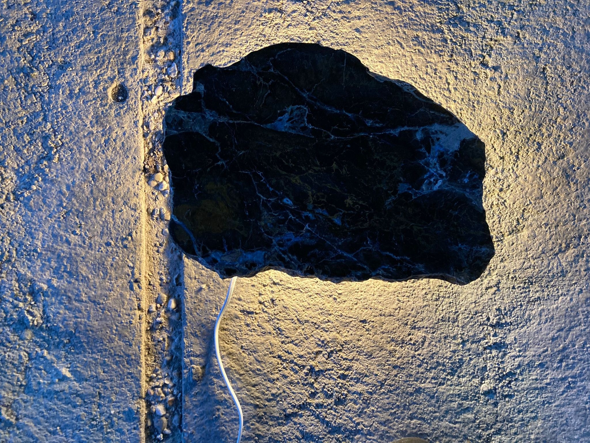 Versteend houten design lamp -  Dual White - 2700k - 6500k - #101