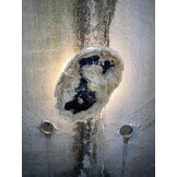 Versteend houten design lamp -  Dual White - 2700k - 6500k - #104