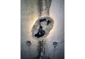 Versteend houten design lamp -  Dual White - 2700k - 6500k - #104