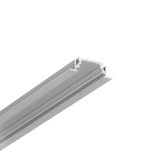 Verzonken LED strip profiel 3 meter met cover 24mm x 7mm - 208ALU
