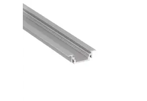 Verzonken LED strip profiel met cover 24mm x 7mm - 208ALU