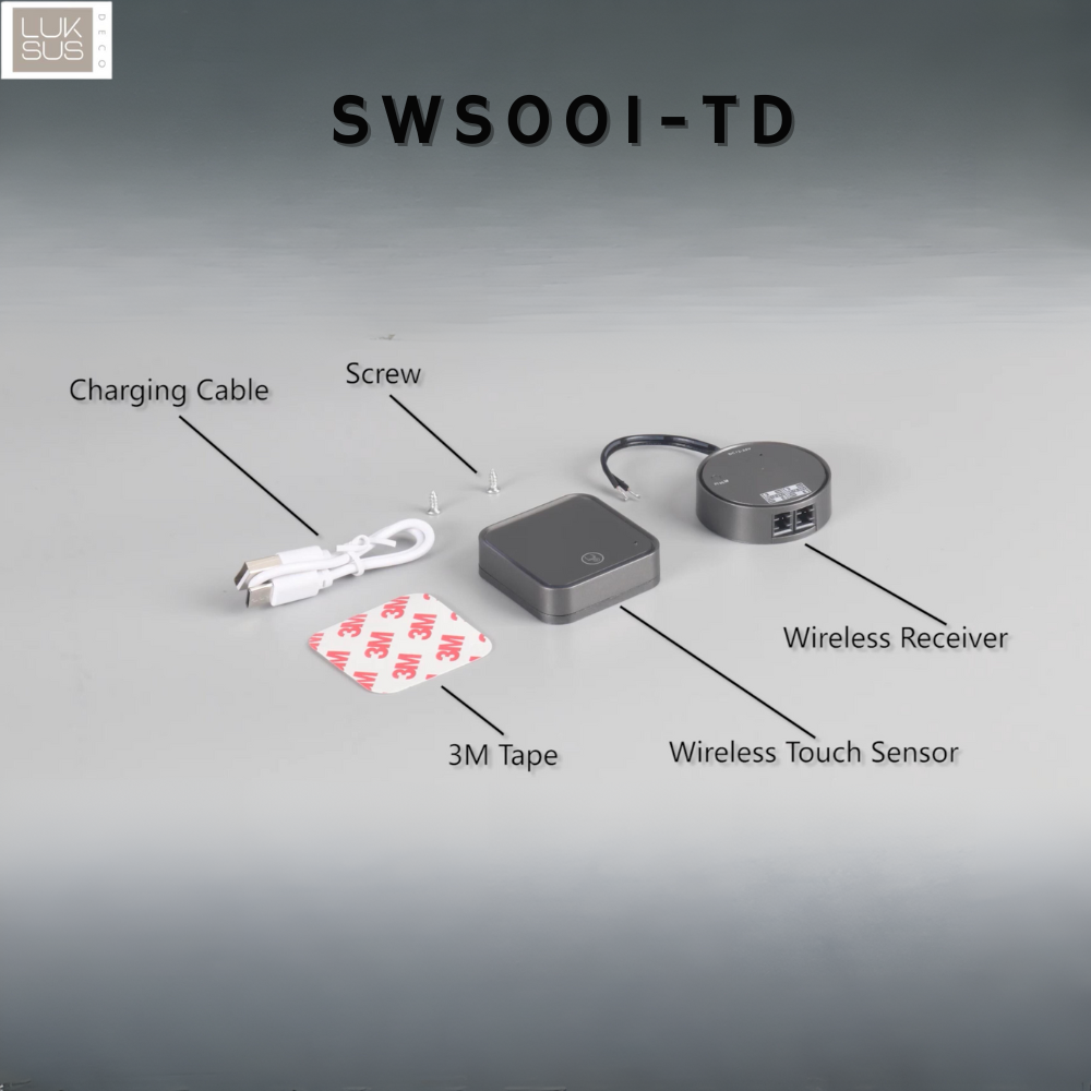 Draadloze touch dimmer LED - 12V 72W / 24V 144W - SWS001-TD