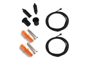 Zwart kabel ophangsysteem voor LED strip profiel, 318ALU, 18WIT, 318ZWART,XL304ALU, XL306ALU, XL306WIT, XL08ZWART, XL340ALU, XL340WIT, XL340ZWART- kabels voor LED strip profiel - ZWART